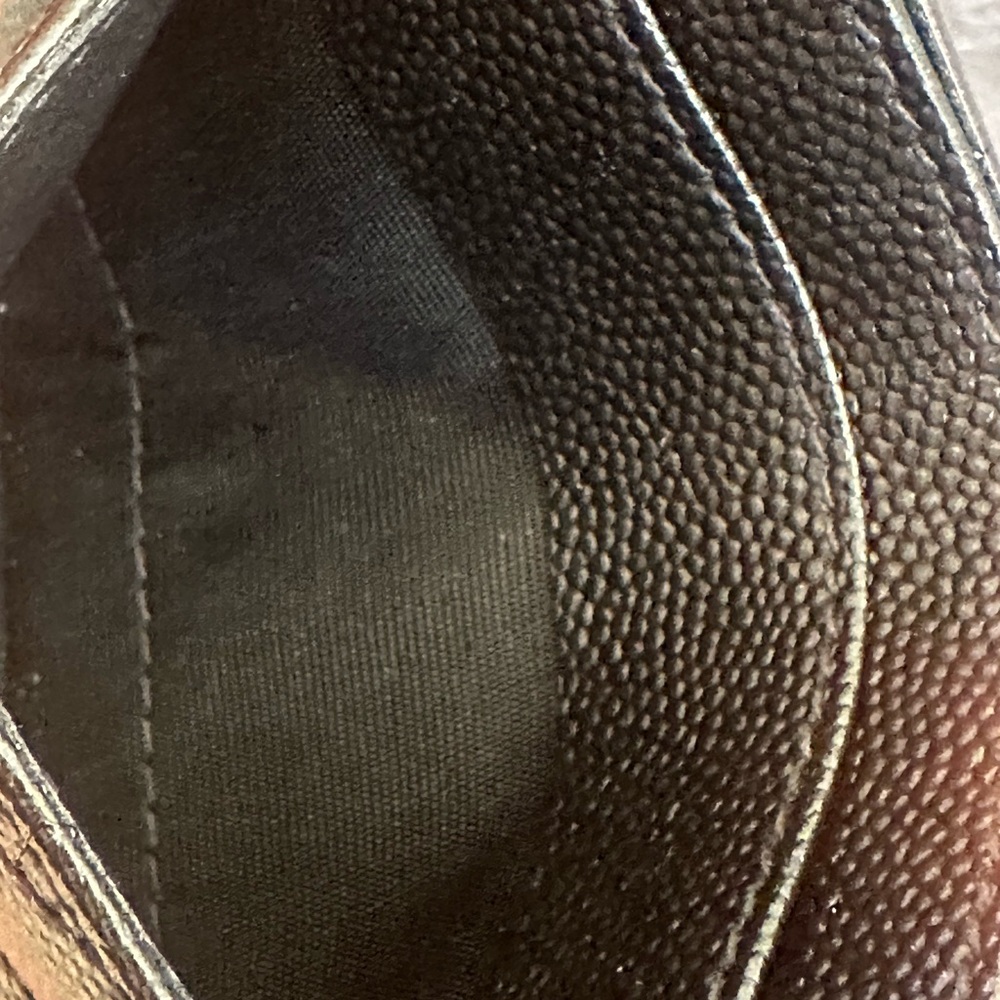 YSL Black Leather Card Holder - Picture 7 of 9